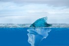 As aparências enganam como um iceberg