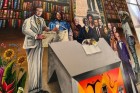 Biblioteca ganha mural que celebra a literatura e a identidade brasileira