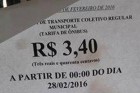 Passagem de ônibus aumenta para R$ 3,40 em Barra Mansa