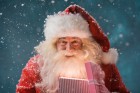 Papai Noel chega de helicóptero no Shopping Park Sul
